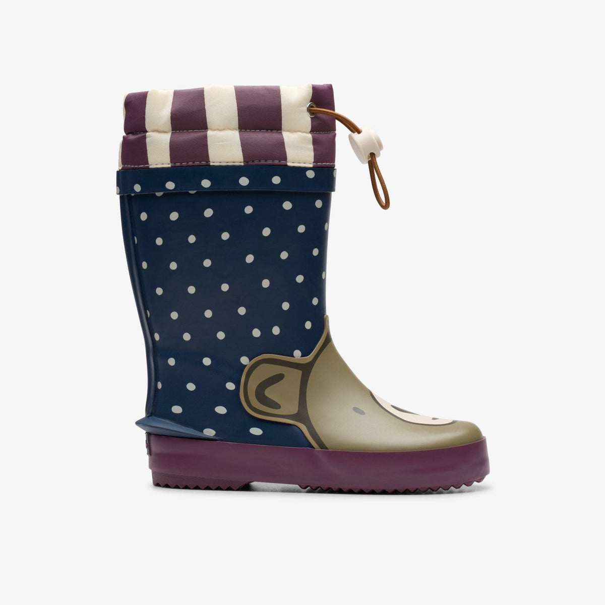 Clarks Tarri Race Toddler Navy Combination
