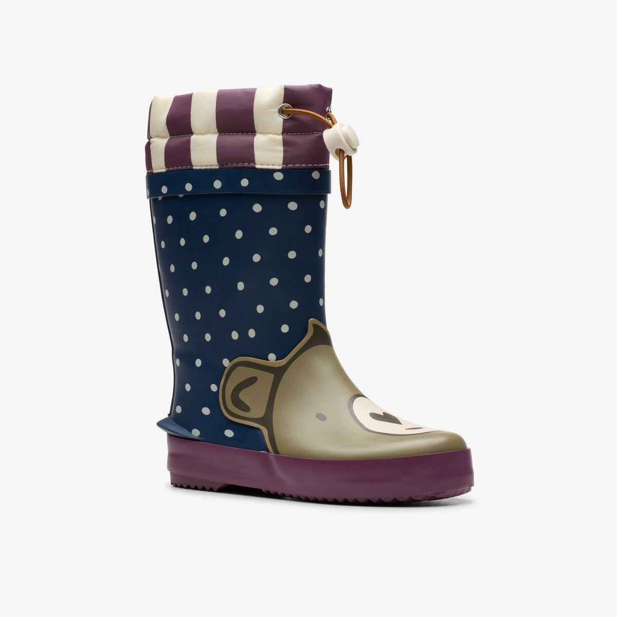 Clarks Tarri Race Toddler Navy Combination