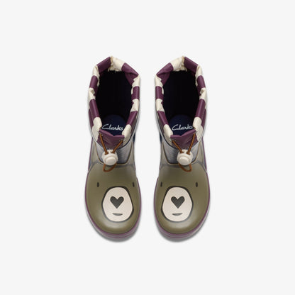 Clarks Tarri Race Toddler Navy Combination