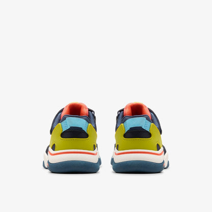 Clarks Feather Track Kid Navy Combination