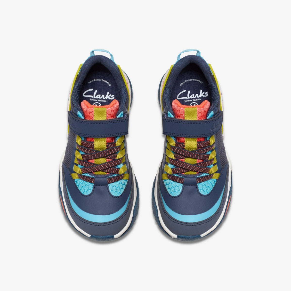 Clarks Feather Track Kid Navy Combination