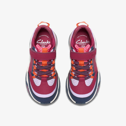 Clarks Feather Track Kid Berry Combination