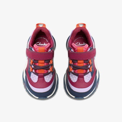 Clarks Feather Track Toddler Berry Combination