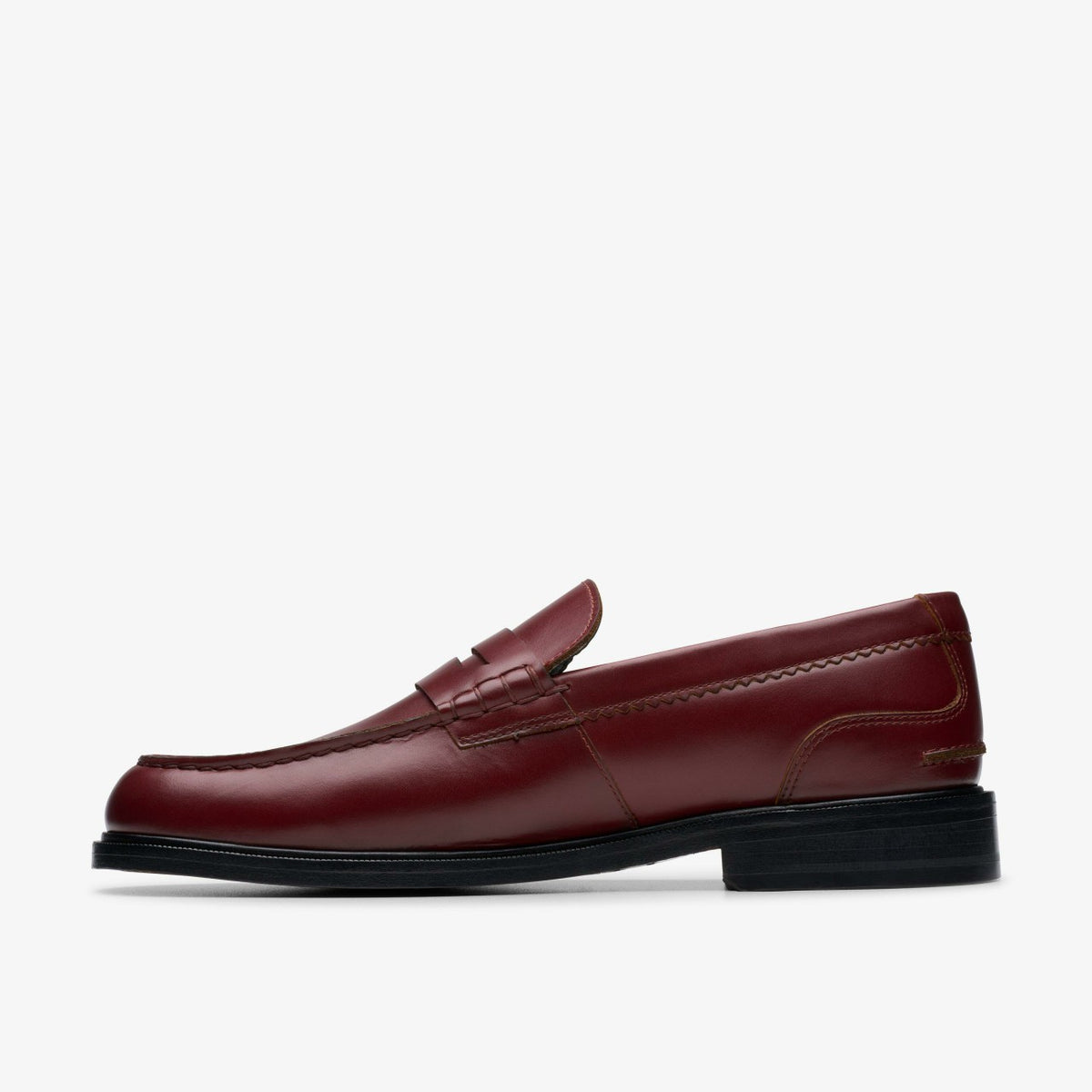 Clarks Craft James Lo Loafer Wine Leather