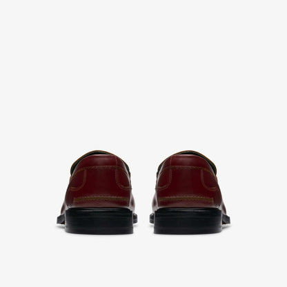 Clarks Craft James Lo Loafer Wine Leather