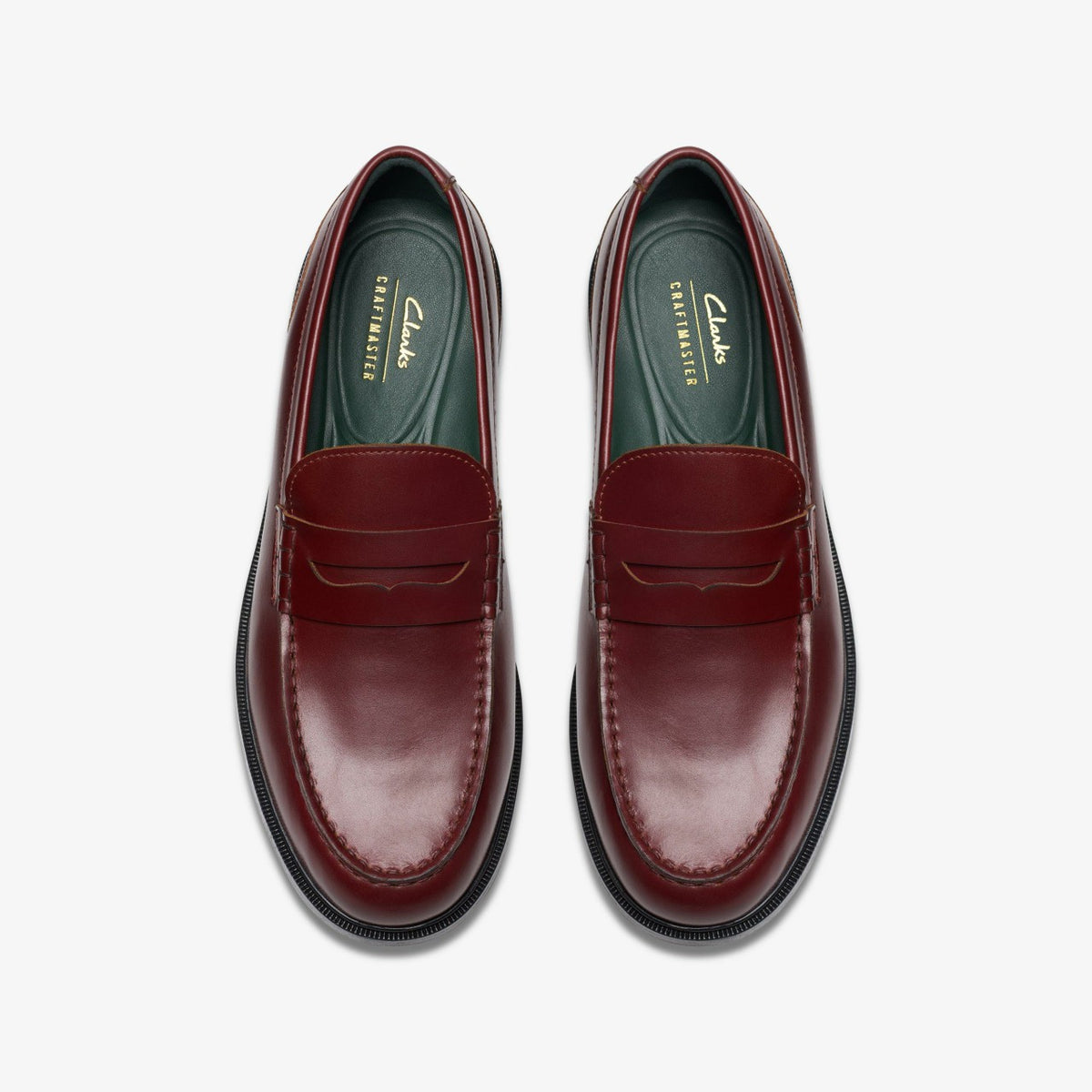 Clarks Craft James Lo Loafer Wine Leather