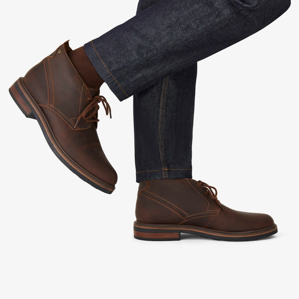 Clarks Newford Mid Beeswax Leather
