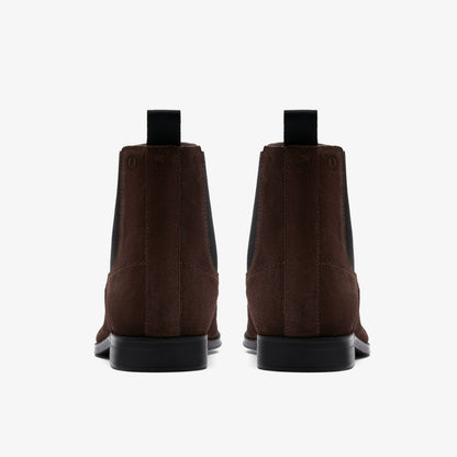 Clarks Paulton Easy Dark Brown Suede