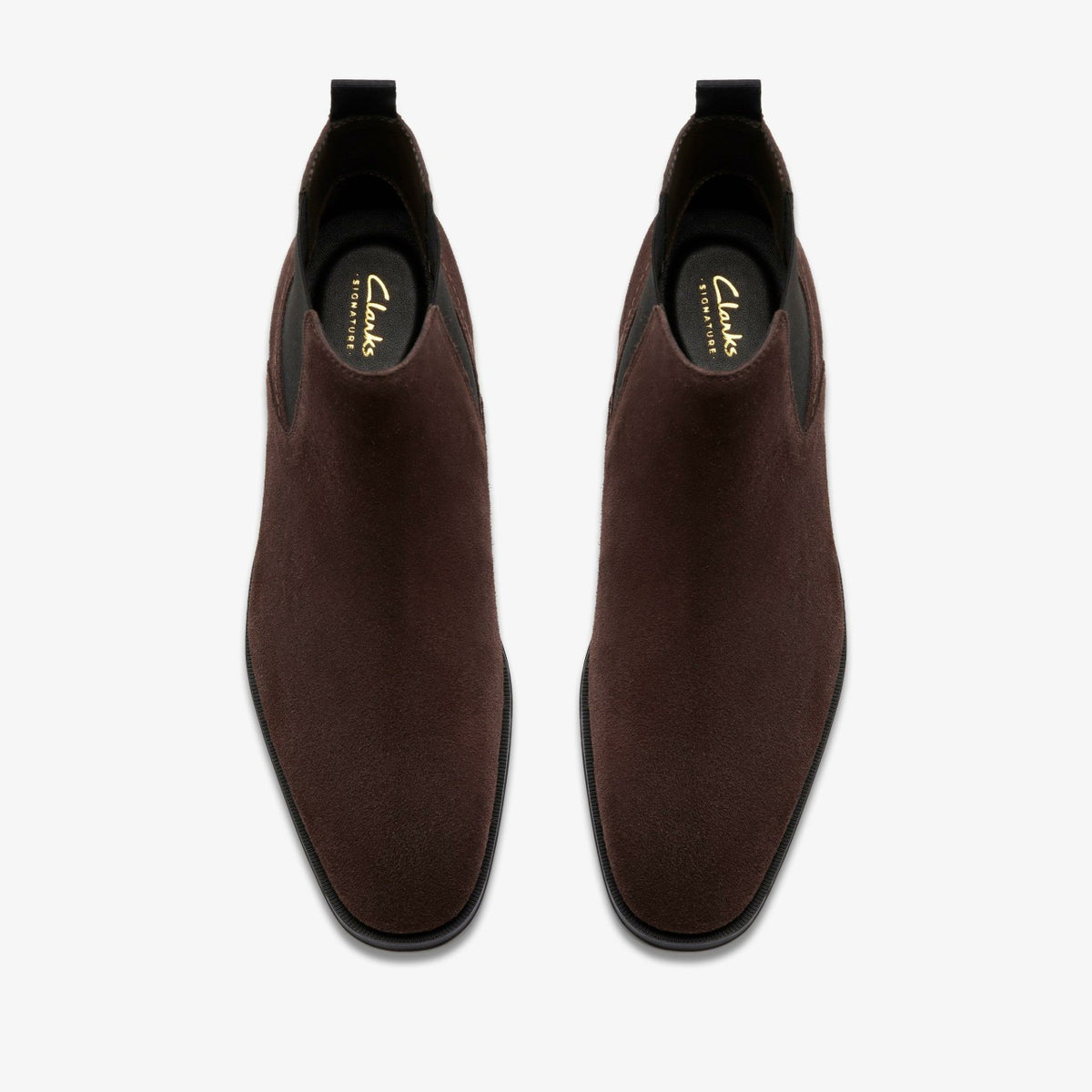 Clarks Paulton Easy Dark Brown Suede