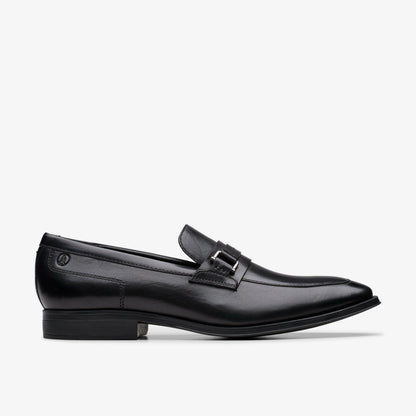 Clarks Paulton Lo Black Leather