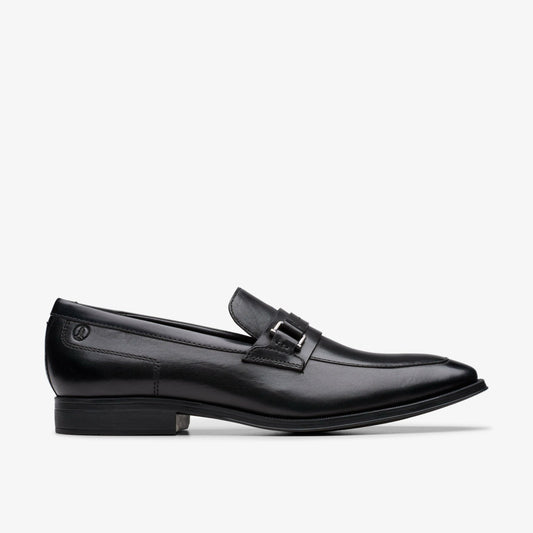 Clarks Paulton Lo Black Leather
