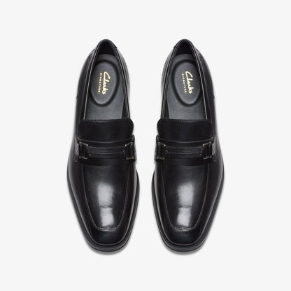 Clarks Paulton Lo Black Leather