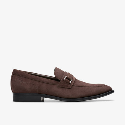 Clarks Paulton Lo Dark Brown Suede