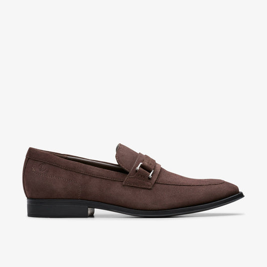 Clarks Paulton Lo Dark Brown Suede