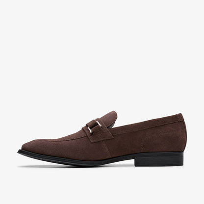 Clarks Paulton Lo Dark Brown Suede