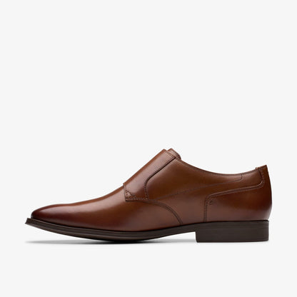 Clarks Paulton Monk Tan Leather