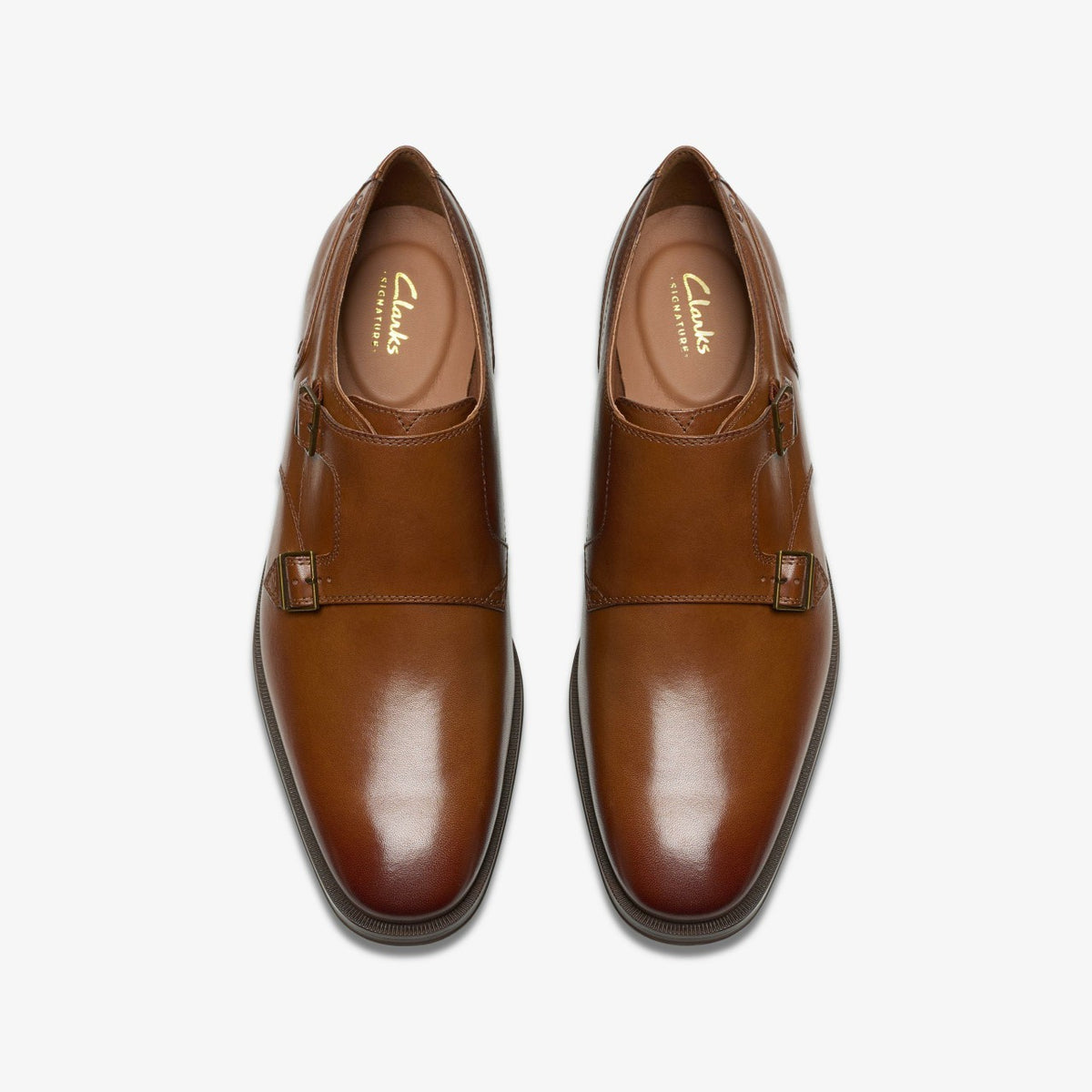 Clarks Paulton Monk Tan Leather