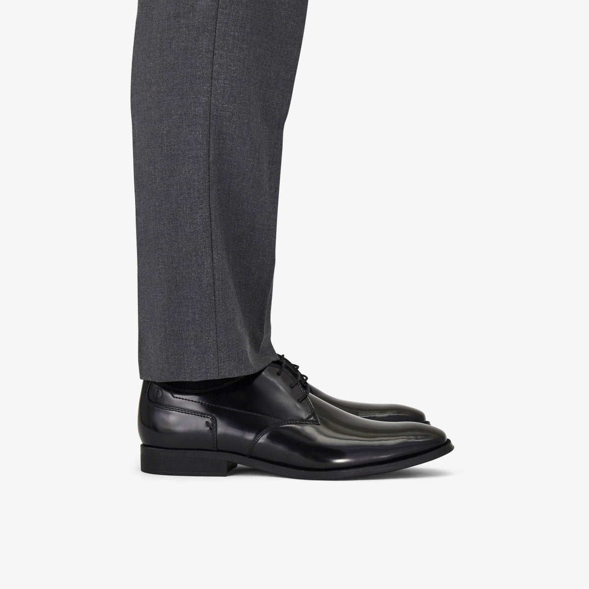 Clarks Paulton Lace Black Hi Shine Leather