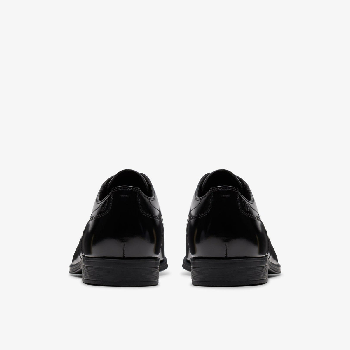 Clarks Paulton Lace Black Hi Shine Leather