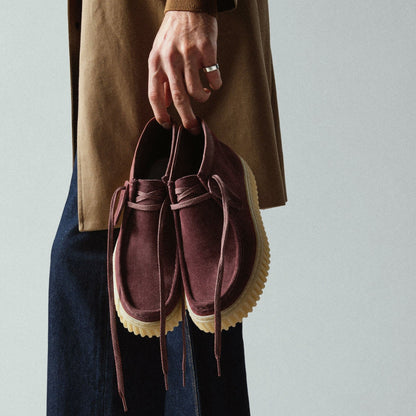 Clarks Torhill Hi Wine Suede