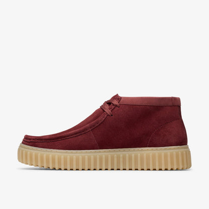 Clarks Torhill Hi Wine Suede
