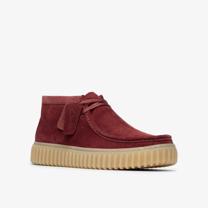 Clarks Torhill Hi Wine Suede