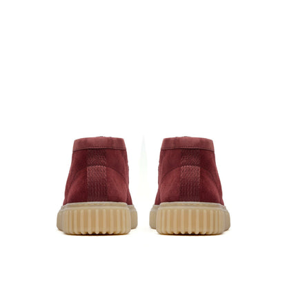 Clarks Torhill Hi Wine Suede