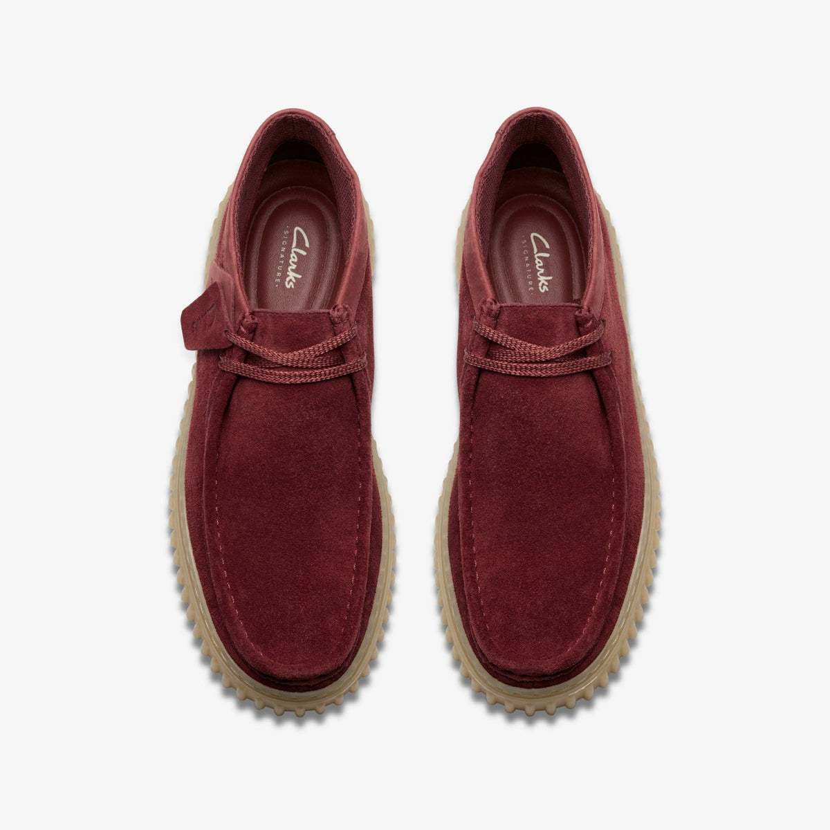 Clarks Torhill Hi Wine Suede