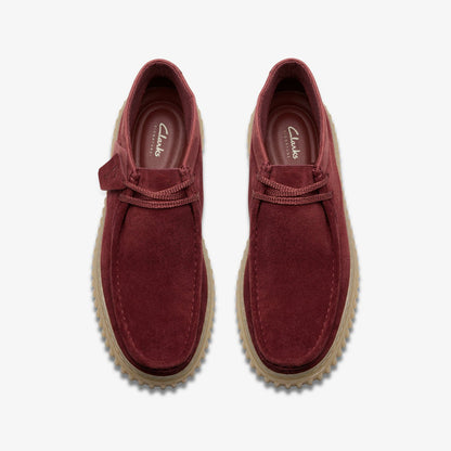 Clarks Torhill Hi Wine Suede