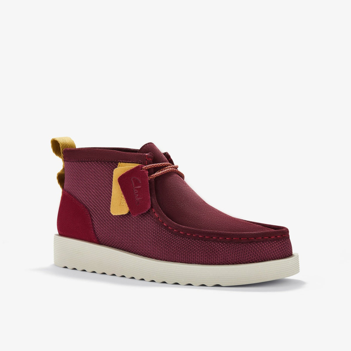 Clarks Wallabee FTR2 Boot Burgundy Combination