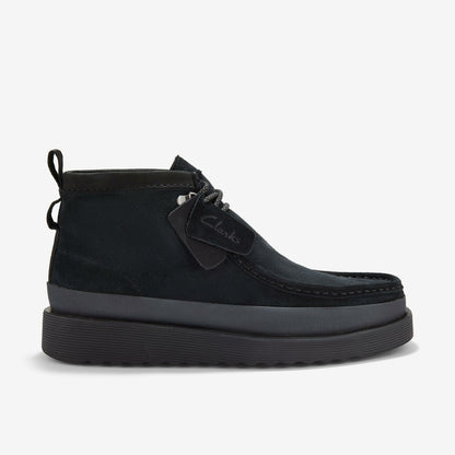 Clarks Wallabee FTR2 Hi Black Suede