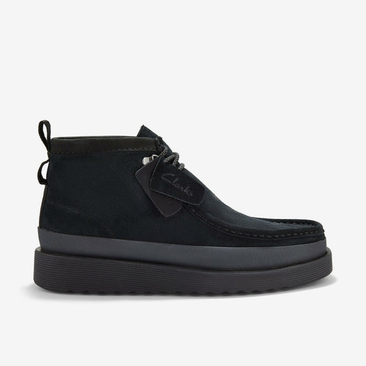 Clarks Wallabee FTR2 Hi Black Suede