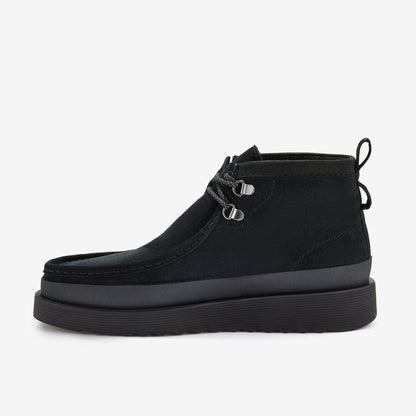 Clarks Wallabee FTR2 Hi Black Suede