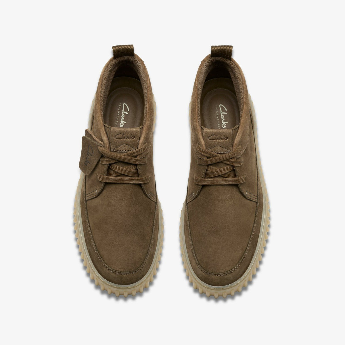 Clarks Torhill Lace Hi Khaki Nubuck