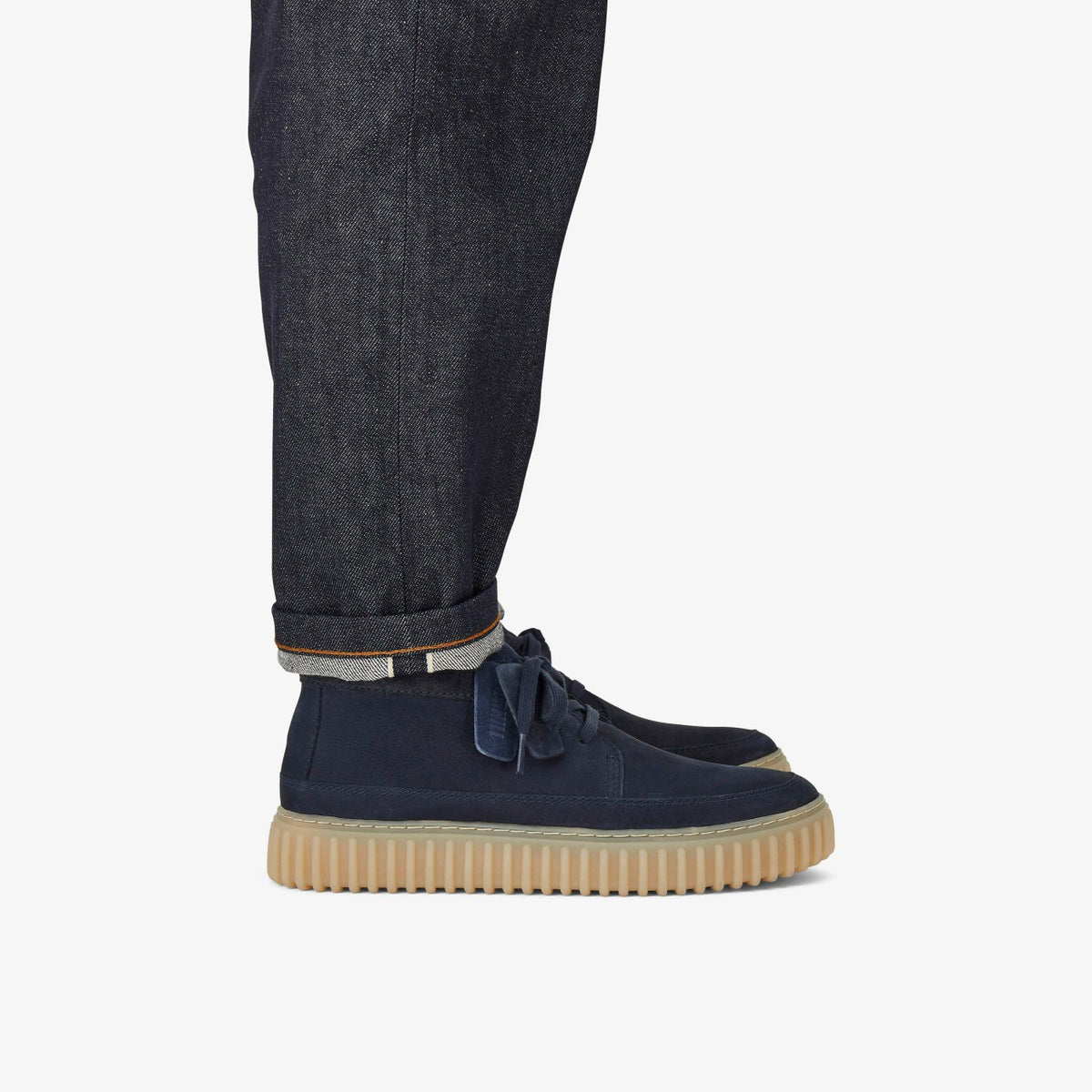 Clarks Torhill Lace Hi Navy Nubuck