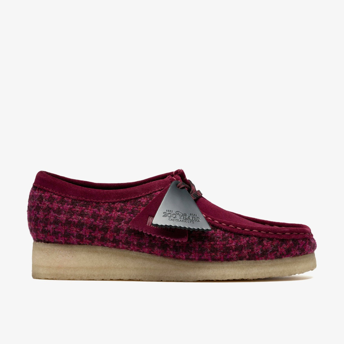 Clarks Wallabee Purple Tweed Combination