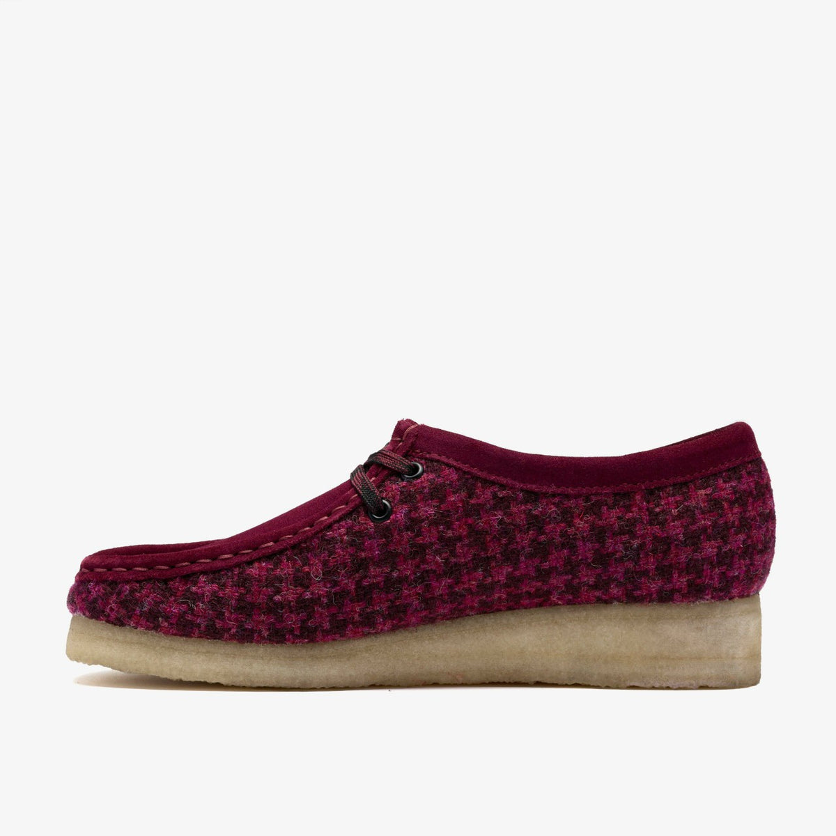 Clarks Wallabee Purple Tweed Combination