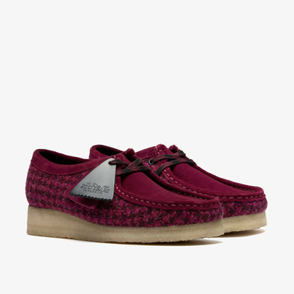 Clarks Wallabee Purple Tweed Combination