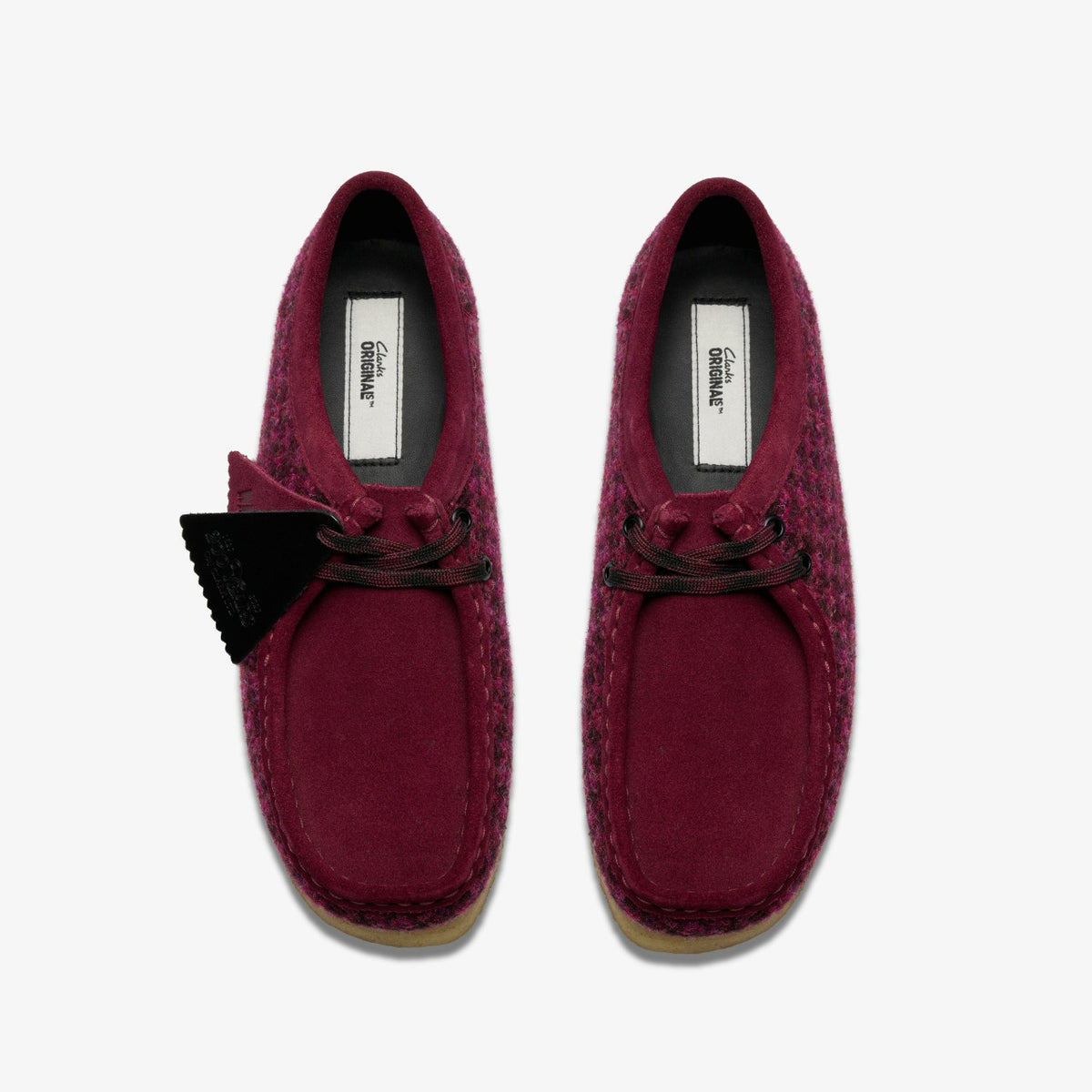 Clarks Wallabee Purple Tweed Combination