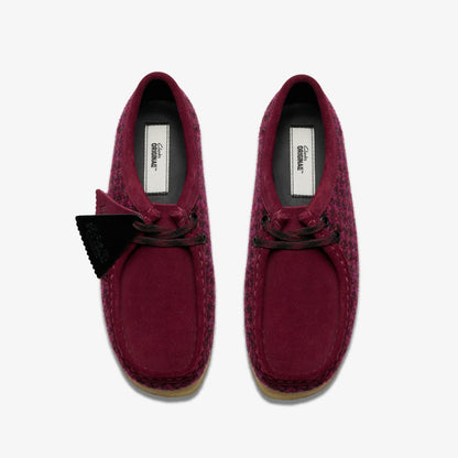 Clarks Wallabee Purple Tweed Combination