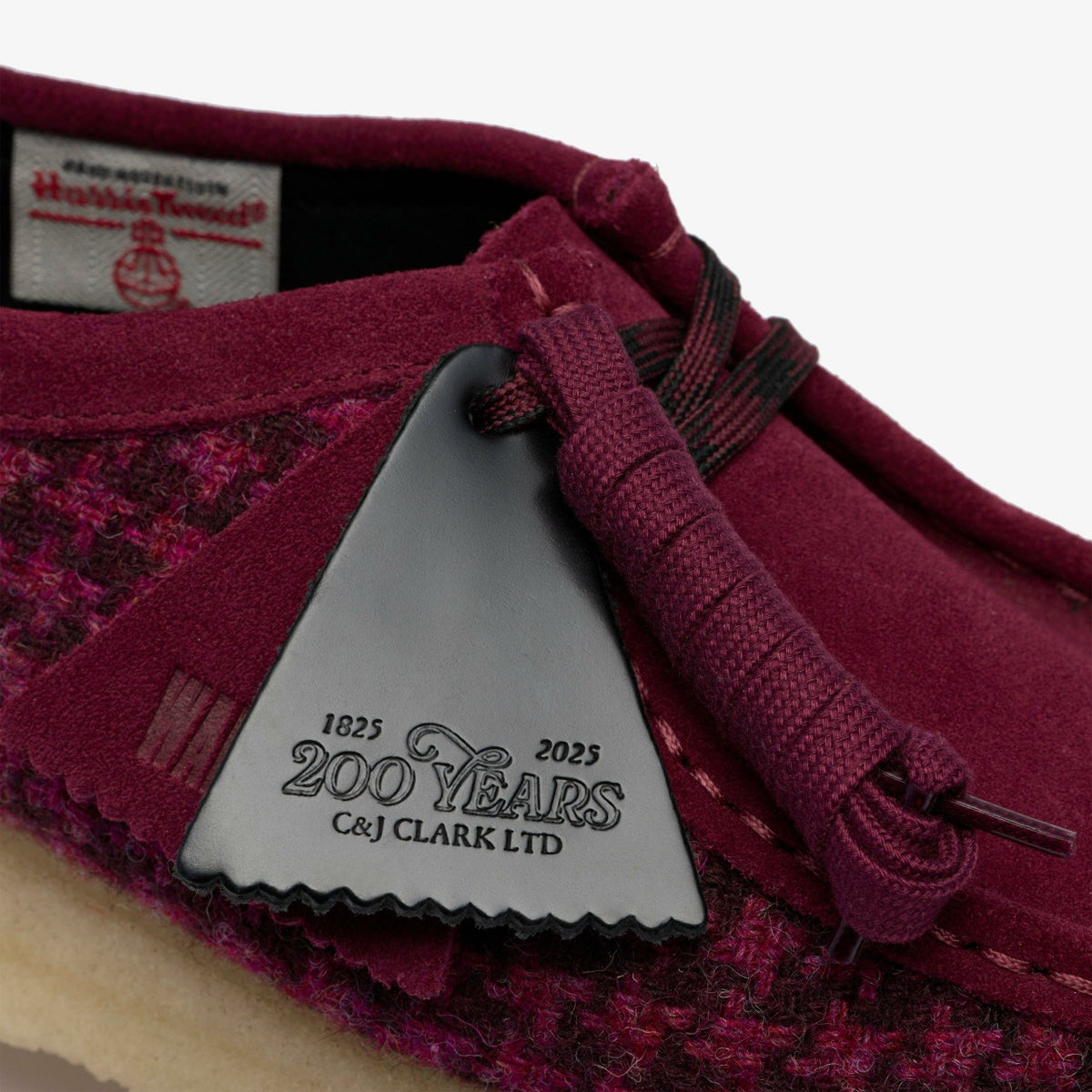 Clarks Wallabee Purple Tweed Combination