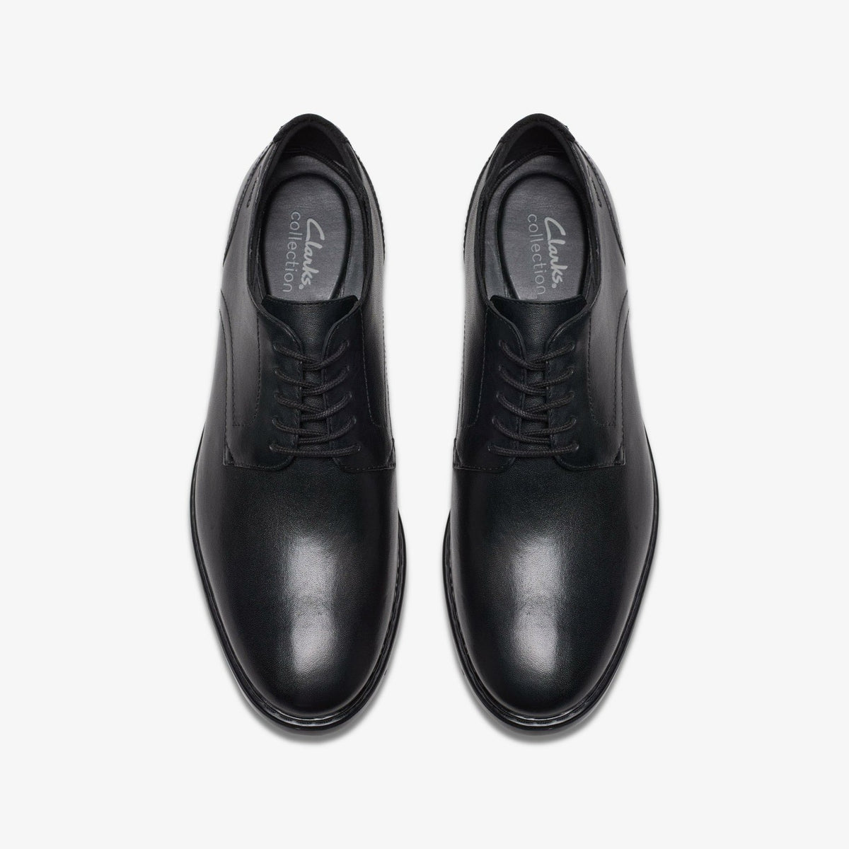 Clarks Banbury Derby Black Leather