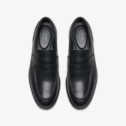 Clarks Banbury Lo Black Leather