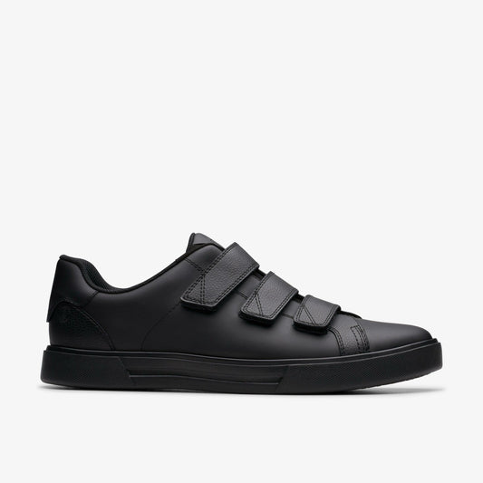 Clarks Romsey Strap Black Leather