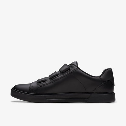 Clarks Romsey Strap Black Leather
