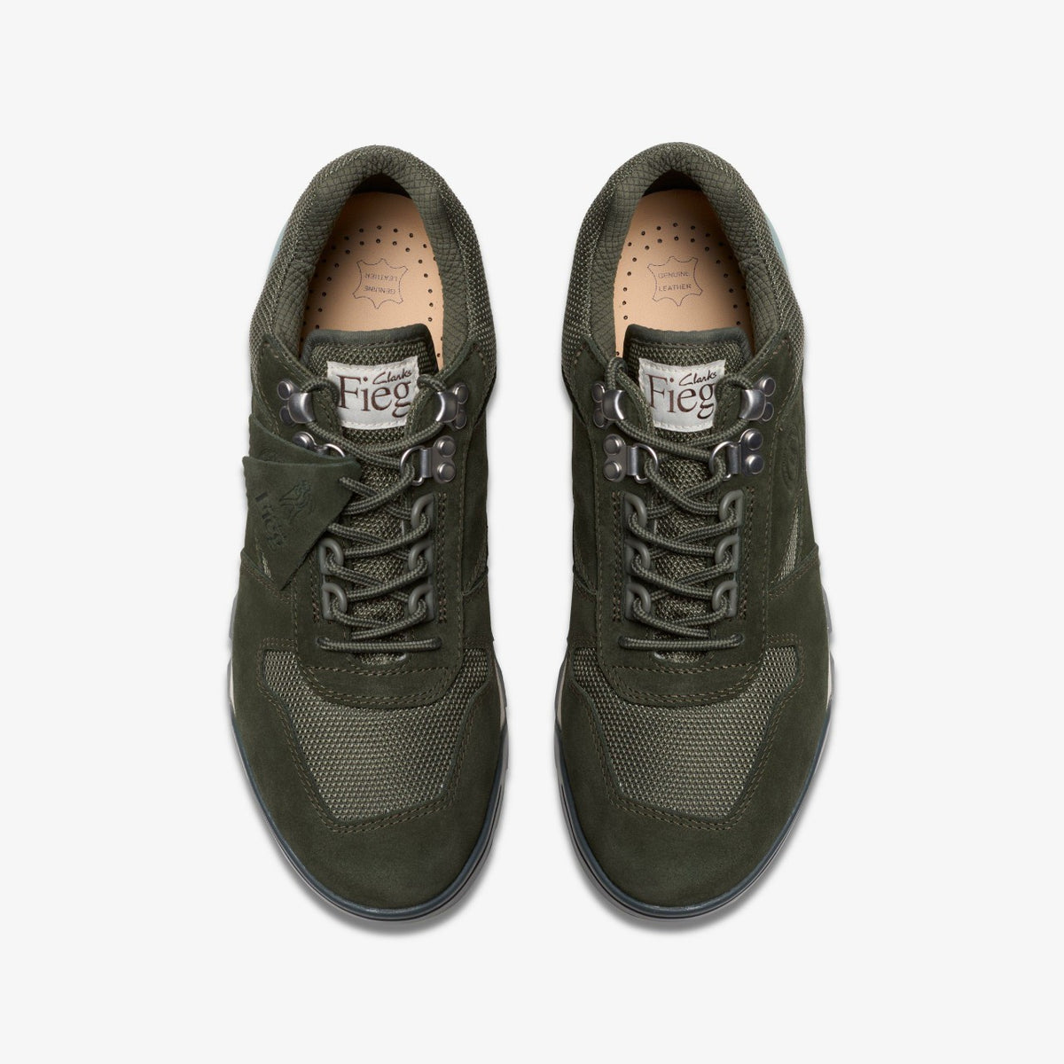Clarks Laddow Dark Olive Combination