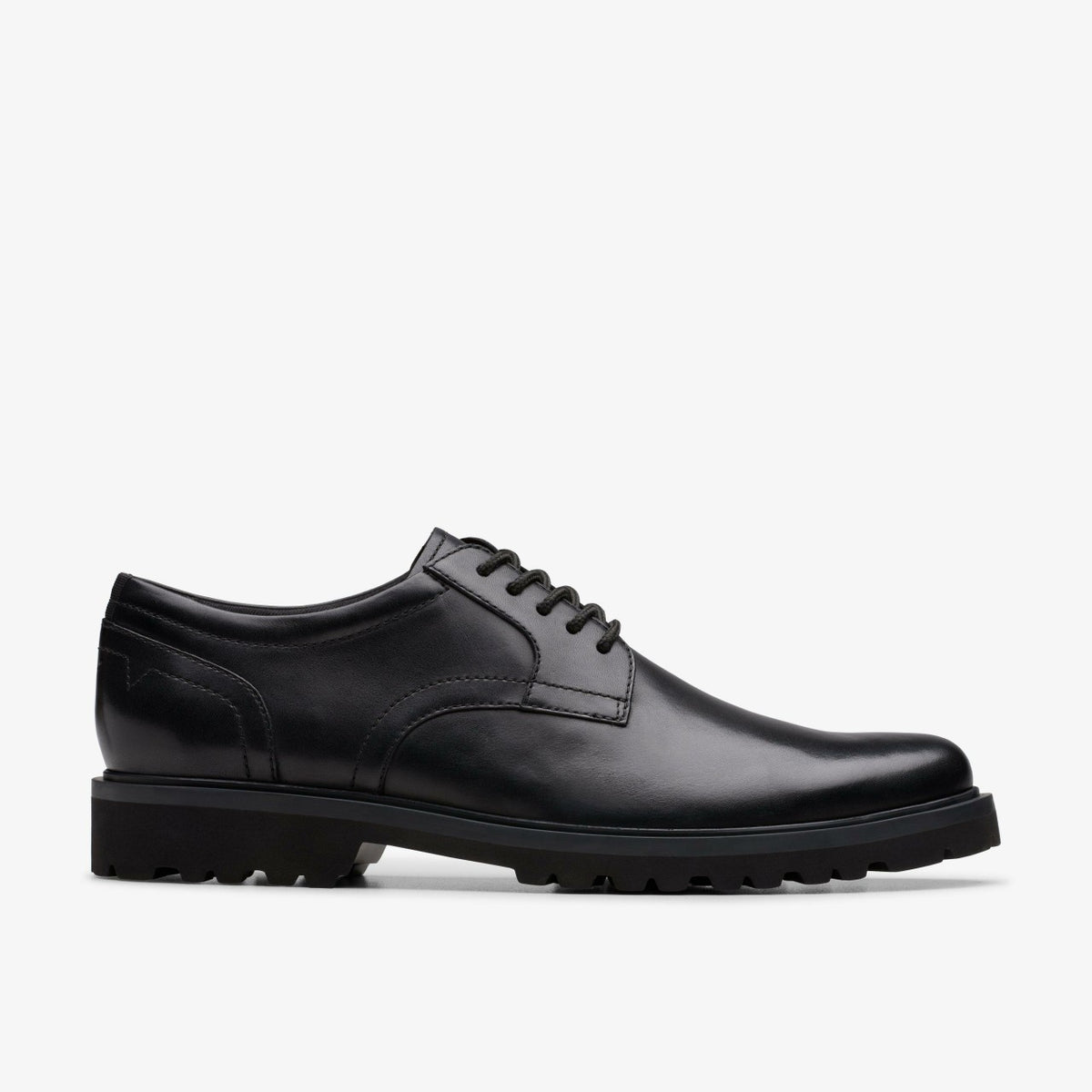 Clarks Berwick Lace Black Leather