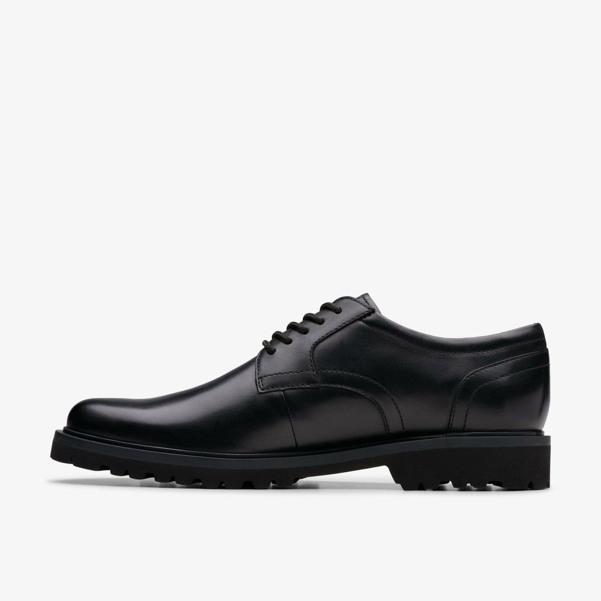 Clarks Berwick Lace Black Leather