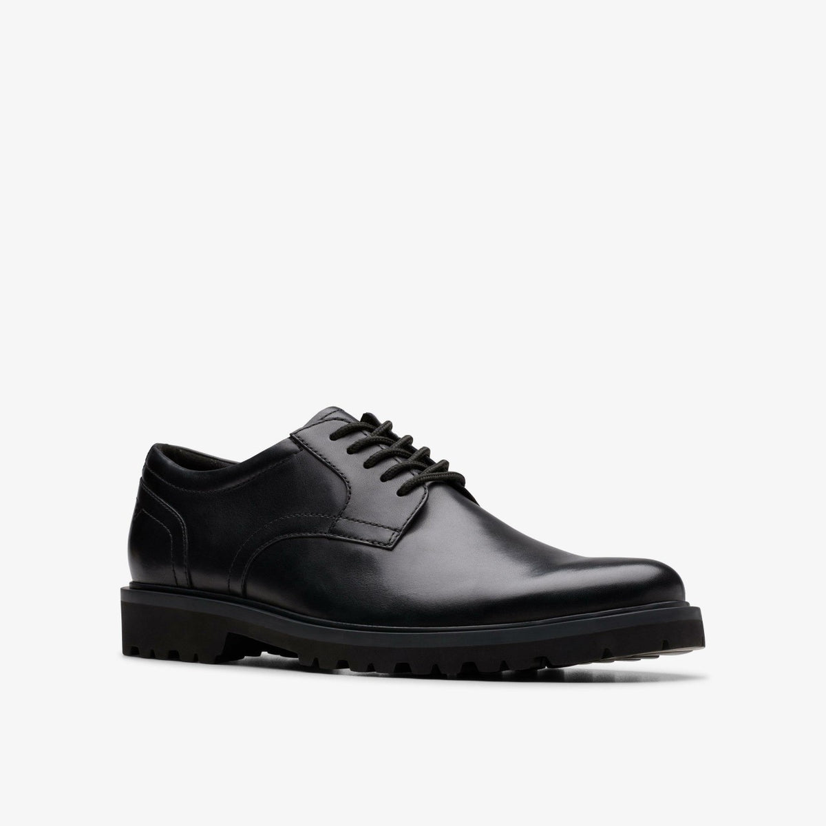 Clarks Berwick Lace Black Leather
