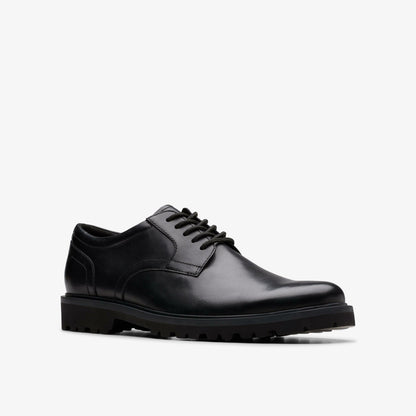 Clarks Berwick Lace Black Leather